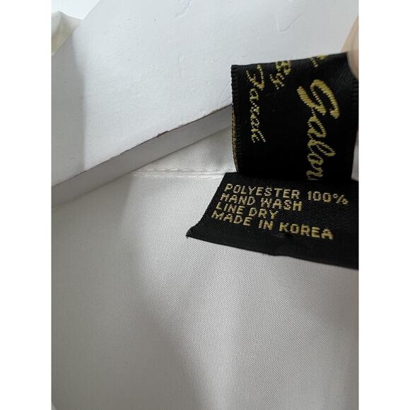 Jackets Galore Vintage Jacket Womens Small Black White Sheer Striped Zebra Zip - Picture 10 of 16